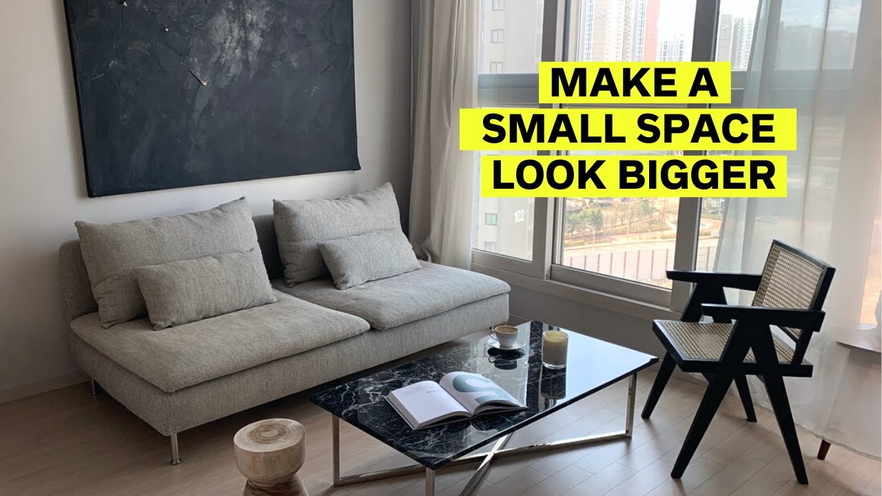 How To Make a Small Space Look BIGGER 🏠 studio apartments, small homes & tiny house