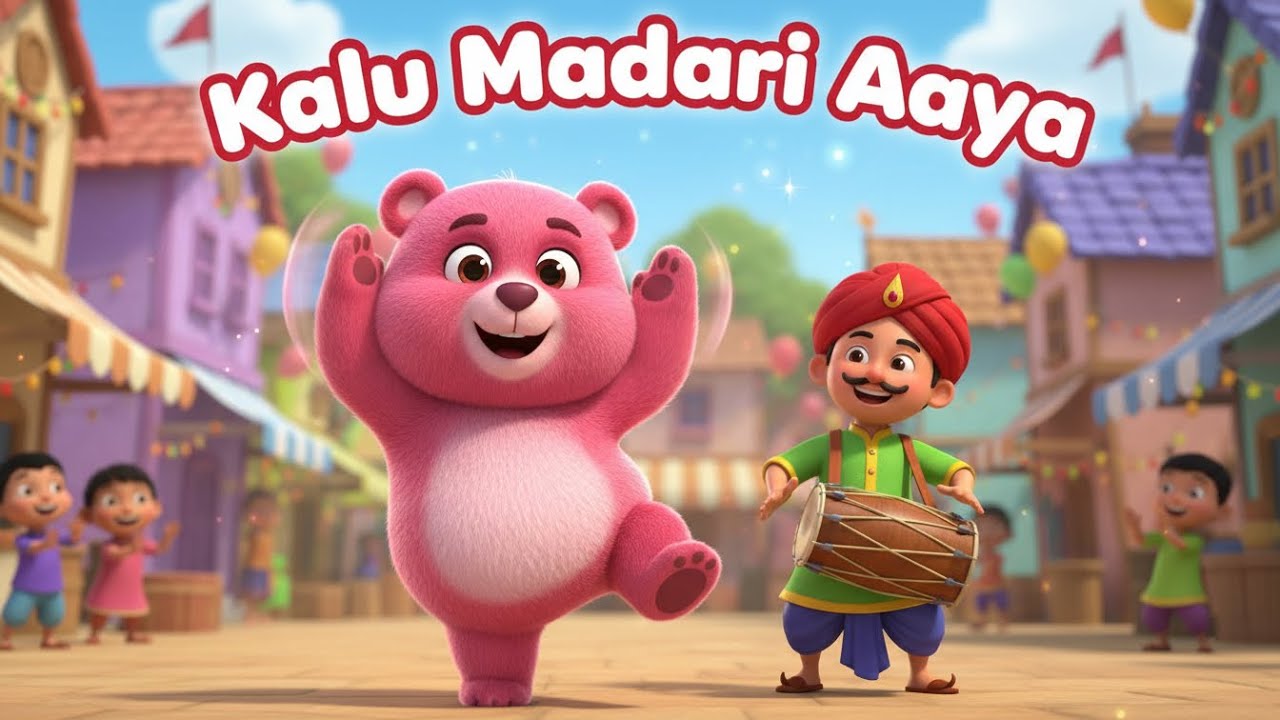 Kalu Madari Aaya | कालू मदारी आया | Nursery Rhyme | Kids Song | Poem | Play & Giggles | 