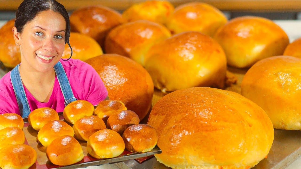 PÃO DE BATATA FOFINHO COM FRANGO E CHEDDAR #pãodebatata #pão