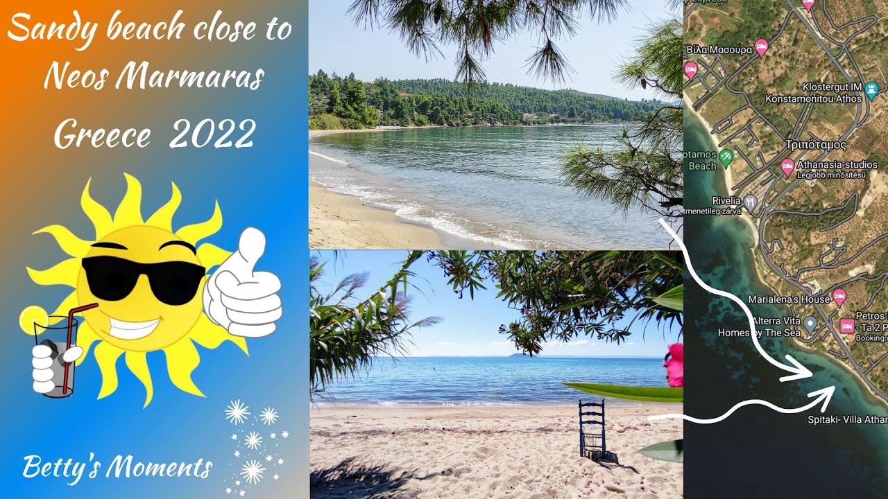 Sandy beach close to Neos Marmaras