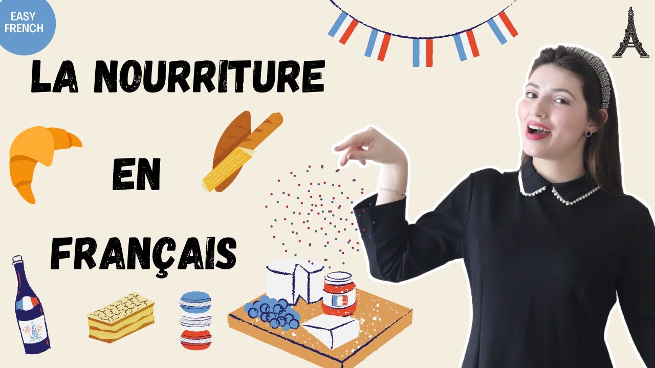 FRENCH FOR BEGINNERS - FOOD VOCABULARY-  Nourriture / Aliments Vocabulaire