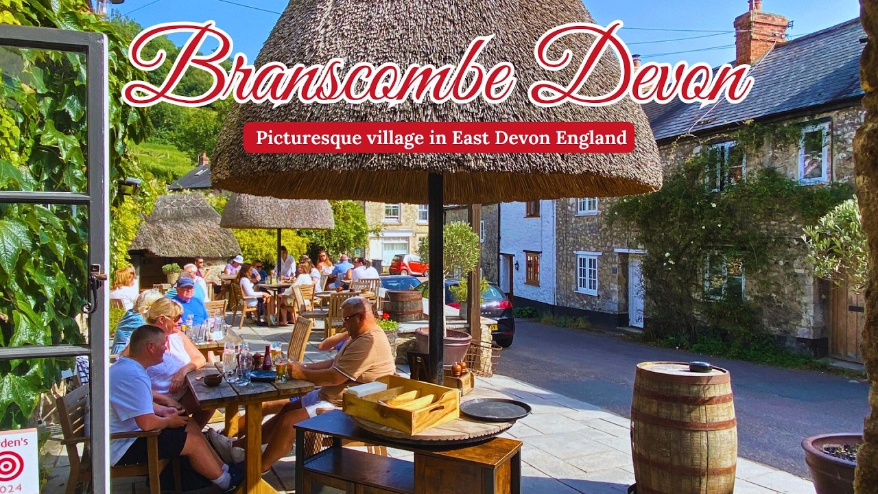 A Peaceful Summer Stroll in Branscombe, East Devon, England