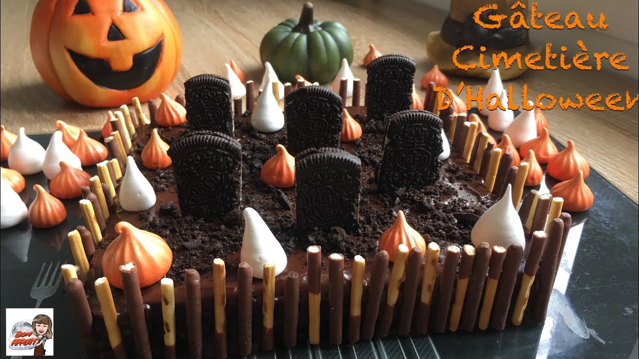 Gâteau cimetière d’Halloween⚰️