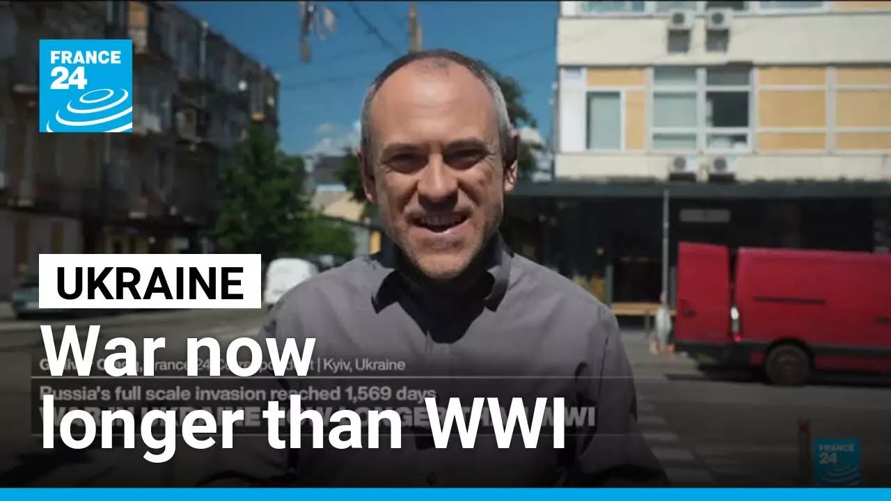 War in Ukraine now longer than WWI: Russia's full scale invasion reached 1,569 days &bull; FRANCE 24