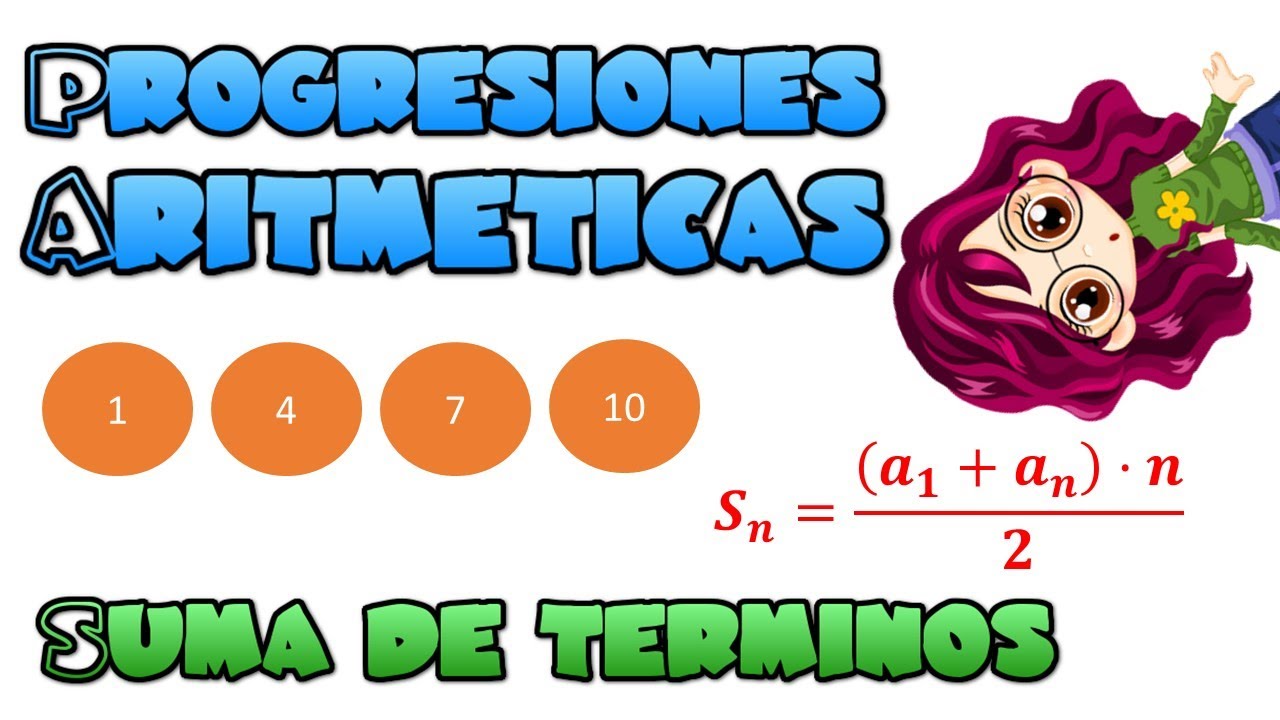 😎Suma de términos de una progresión aritmética 😛Ejercicios resueltos🙄