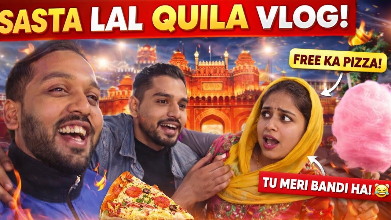 Delhi ka Sasta Lal Qila Mela 😱 | Dost ne Free me Sab Karwa Diya |Comedy Vlog|