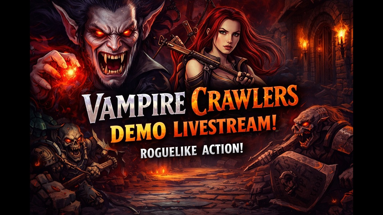 Letzter Char in der Vampire Crawlers DEMO 🔥 Roguelike Dungeon Crawler | Livestream