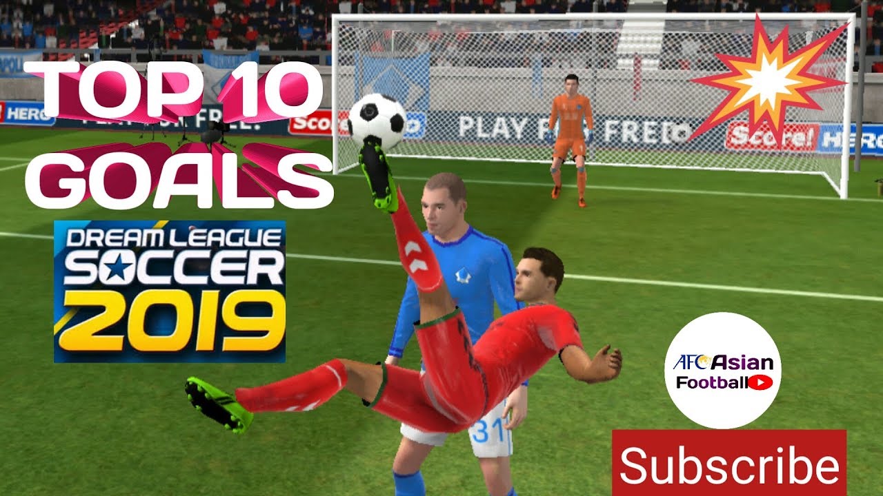 Top 10 Goals | Dream League Soccer 2019