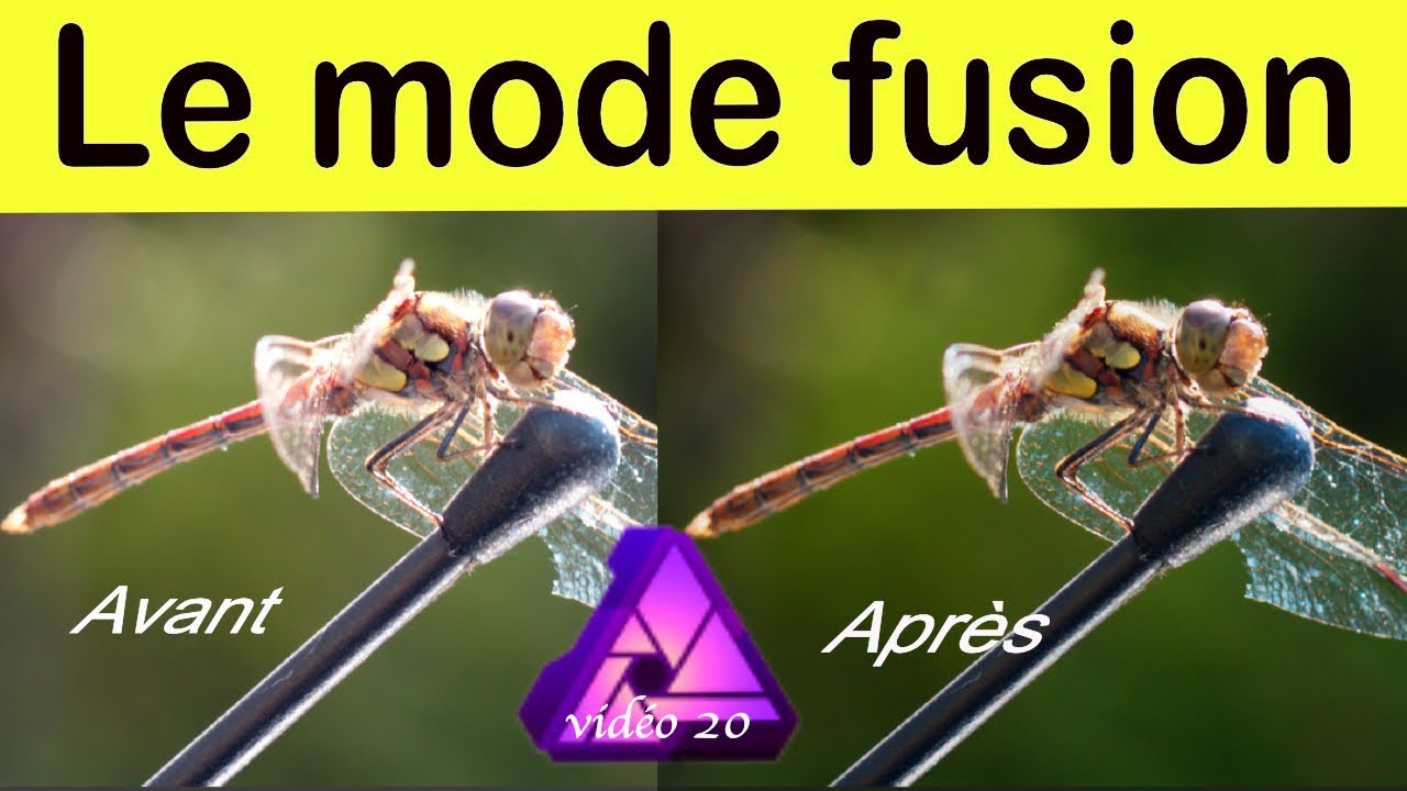 vidéo 20 tuto français Affinity photo : MAÎTRISEZ LE MODE FUSION