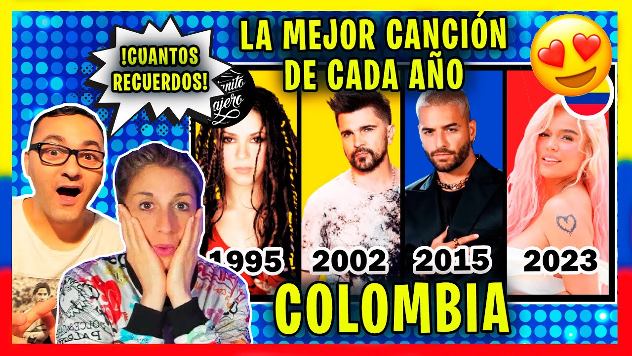 ARGENTINOS REACCIONAN A LA CANCIÓN COLOMBIANA MÁS ESCUCHADA CADA AÑO 1945-2023 😍🎼