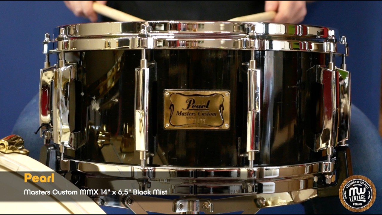 MW-Vintage.pl - Pearl Masters Custom MMX 14” x 6,5” MasterCast Black Mist 4K