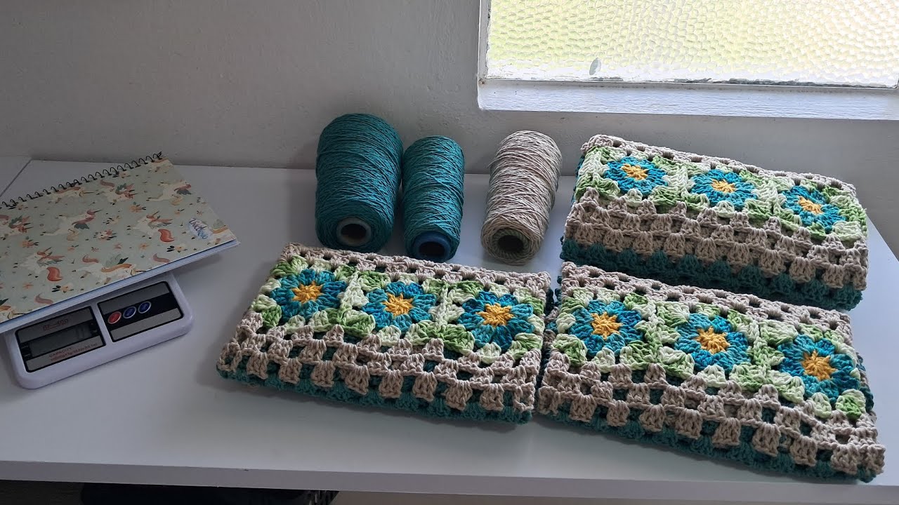 Jogo de passadeira com flores lindissimo verde tifany peças grandes 💚💚💚