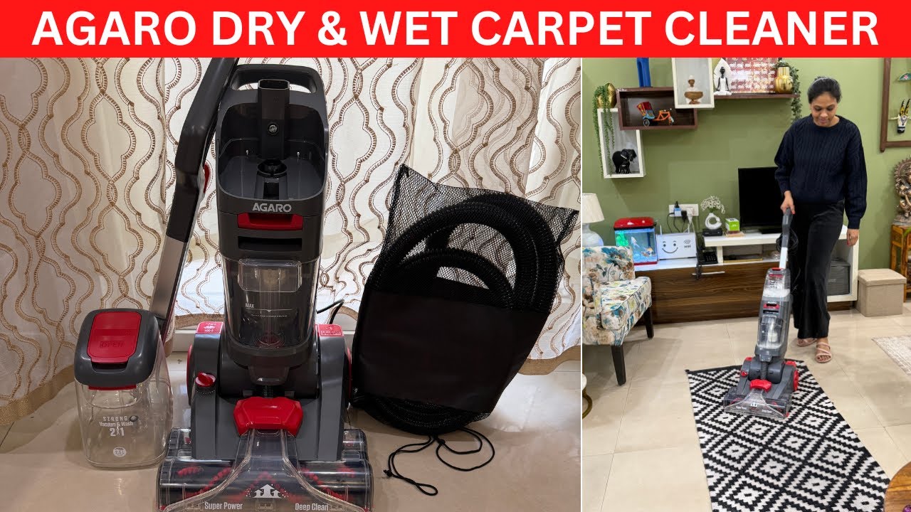 Perfect tool to clean your carpet | Agaro Dry & Wet vacuum Cleaner