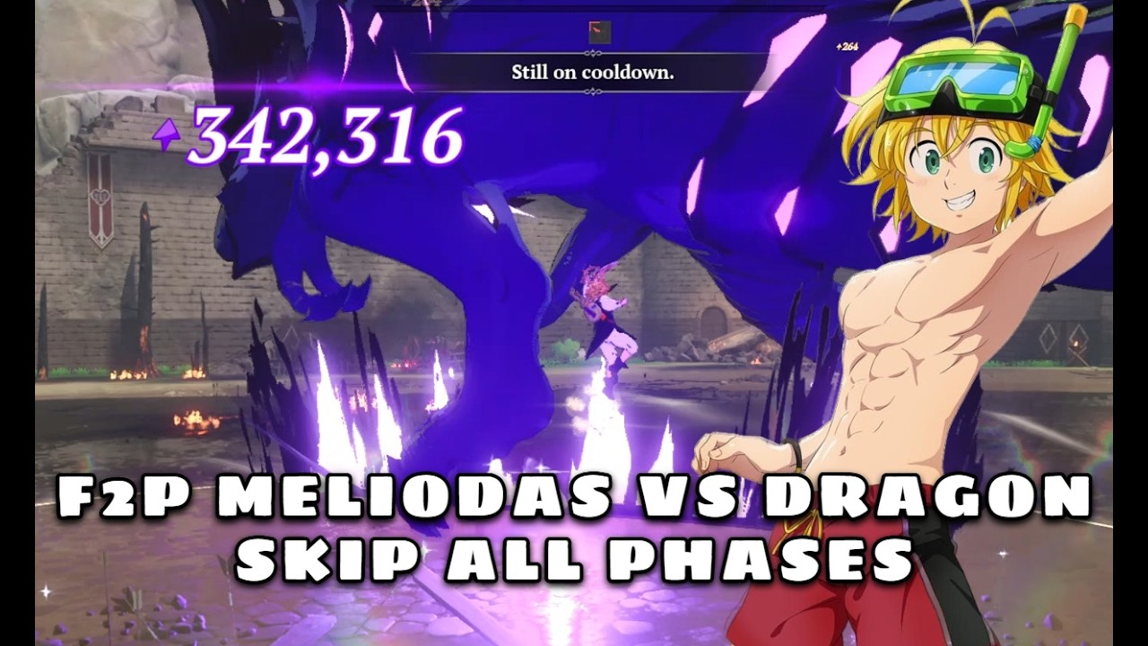 F2P Meli Potential 4 Skipped All Phases VS Dragon (Hell) - 7DS Origin