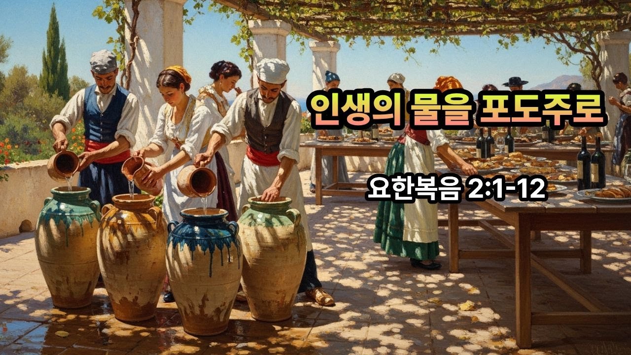 설교노트 - 인생의 물을 포도주로 - 요한복음 2:1-12