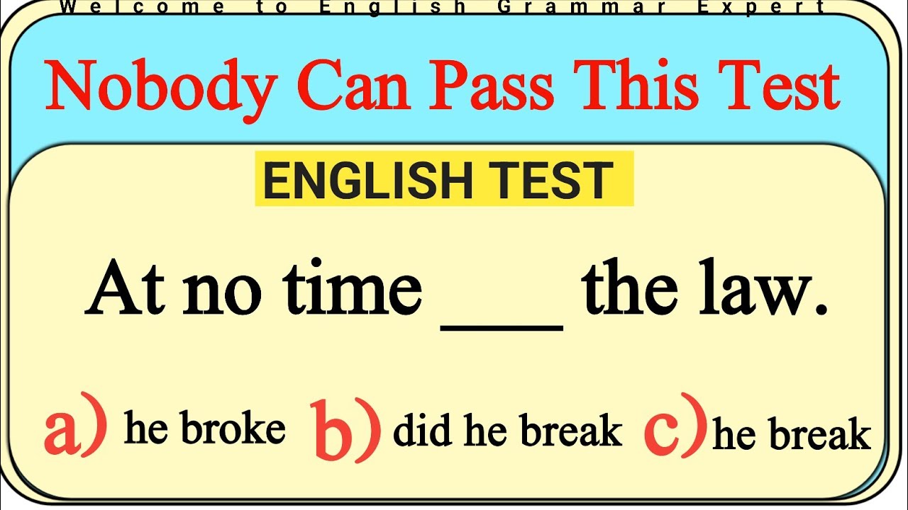 Mixed English Grammar Quiz 😱| Nobody Can Pass This Test ✍️