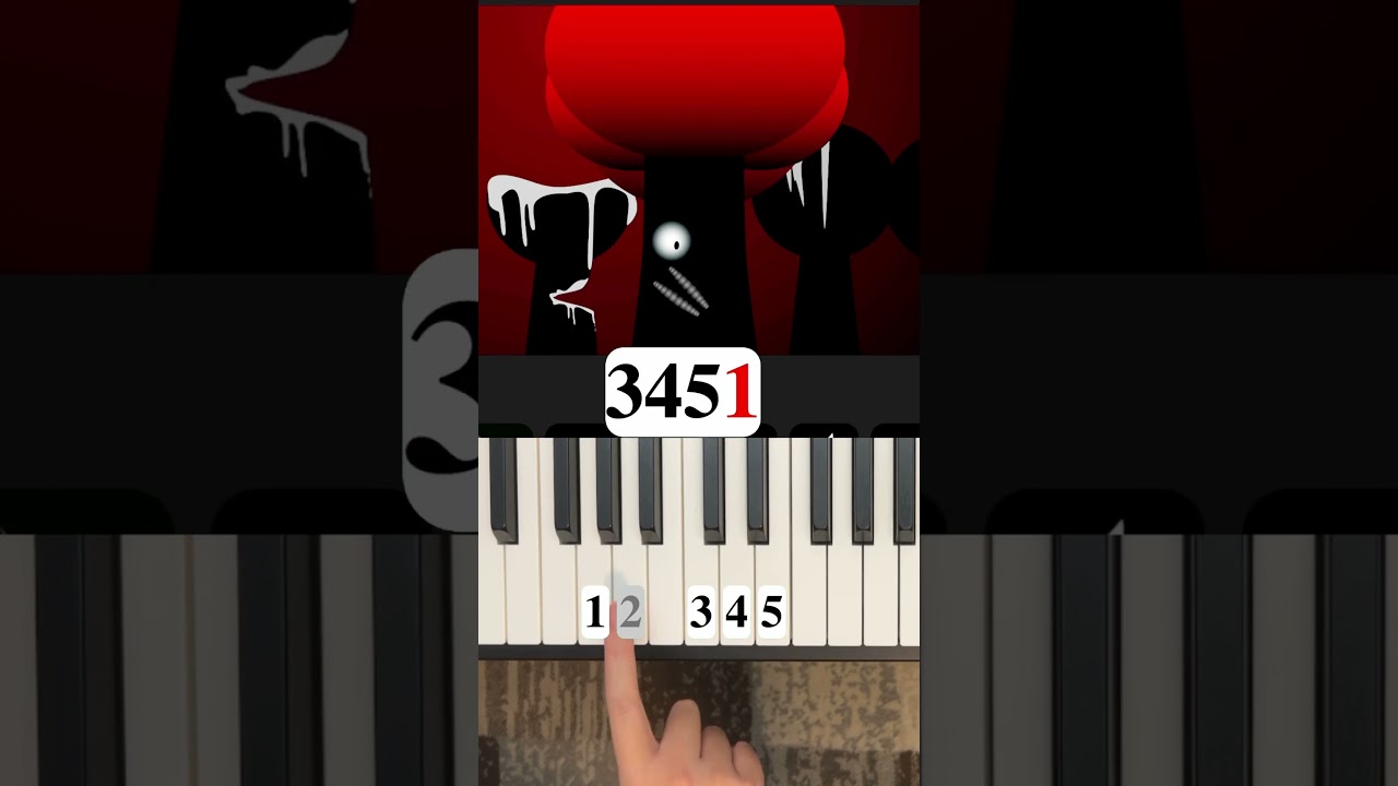 sprunki phase 3 mr tree piano tutorial #shorts