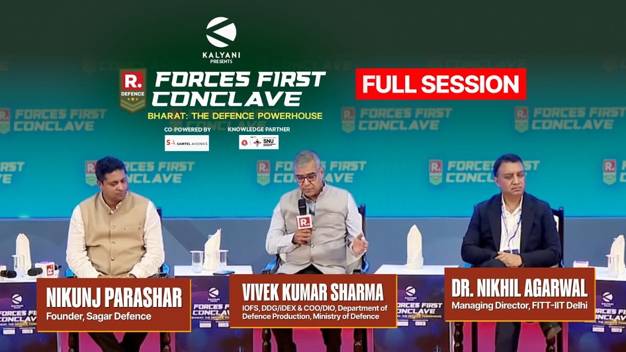 Vivek Kumar Sharma, Dr Nikhil Agarwal & Nikunj Parashar At R Defence Forces First Conclave 2026