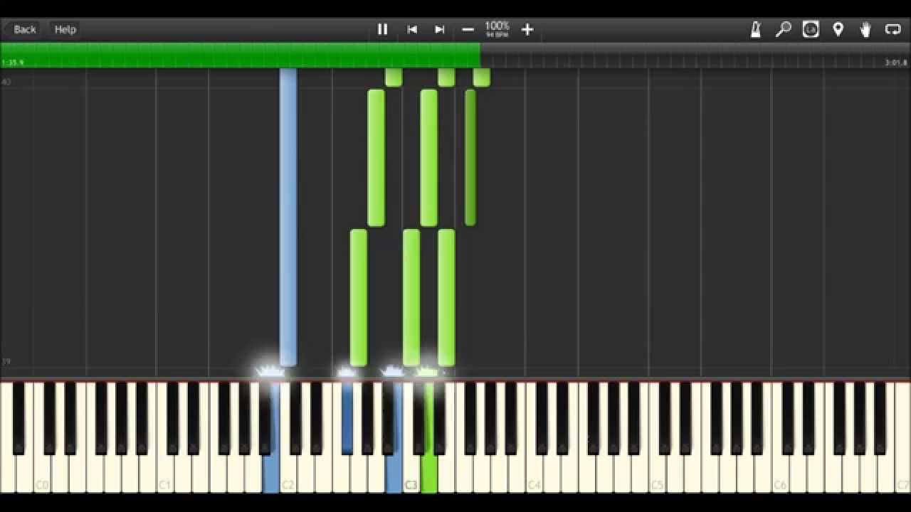 You're all alone - Improved version! (Piano Synthesia)