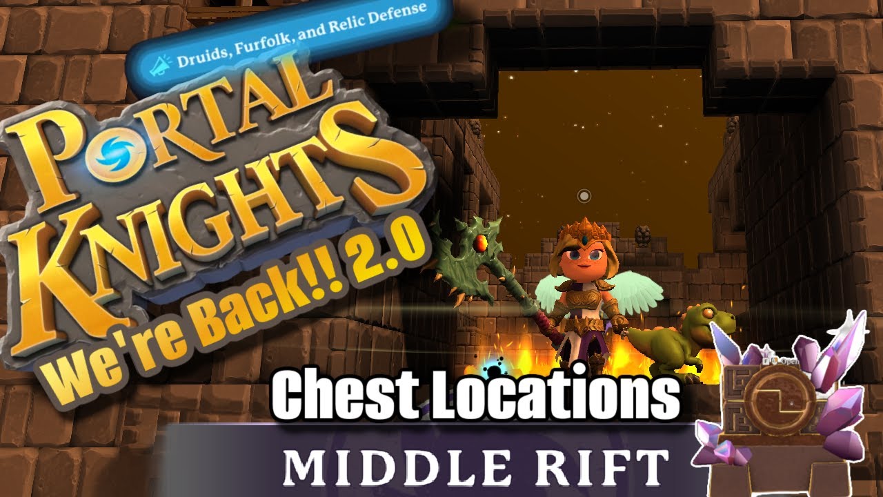 ✨Portal Knights: How To Find All The Rift Chest's?  The Middle Rift. Elves, Rogues And Rifts DLC.