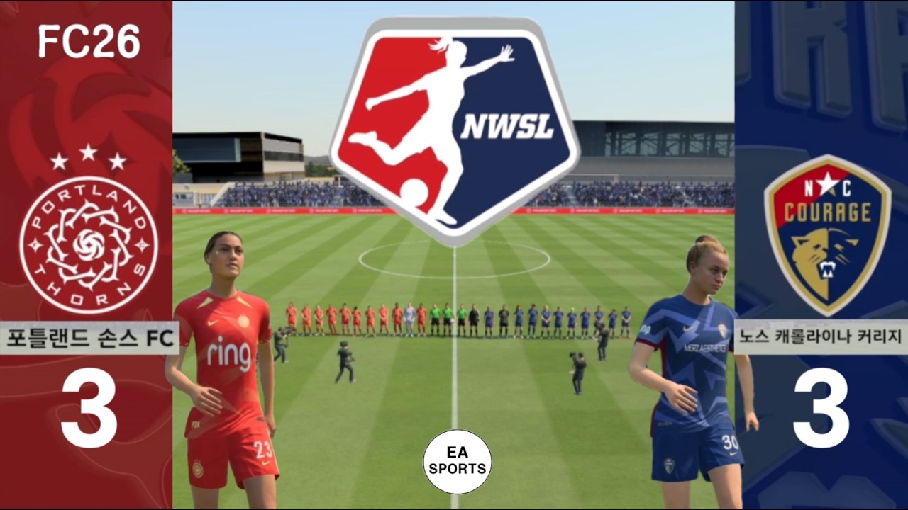(EA SPORTS) FC26 National Women's Soccer League  Portland Thorns FC VS North Carolina Courage