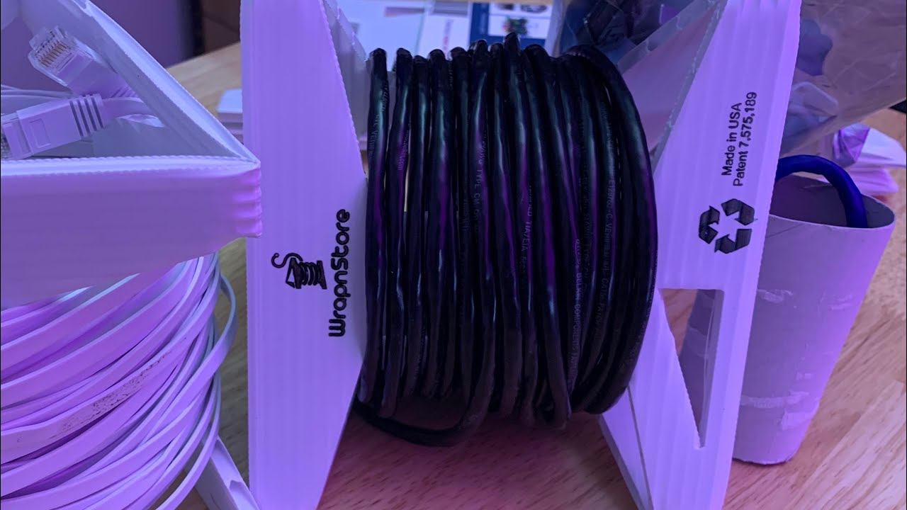Cable Storage with the WrapNStore Tamer and Spool