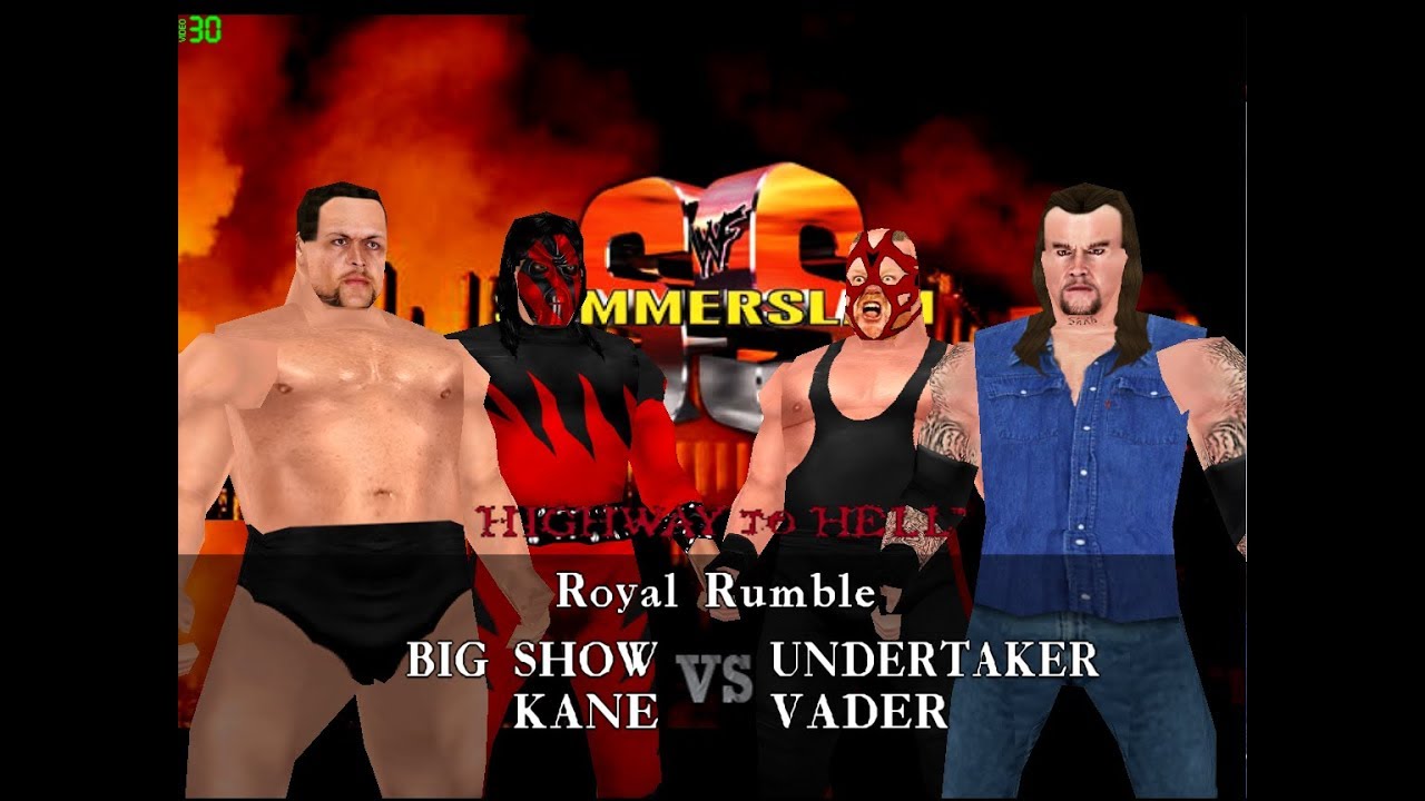 War Zone: WWF Attitude Matches - The Big Show vs Kane vs The Undertaker vs Vader
