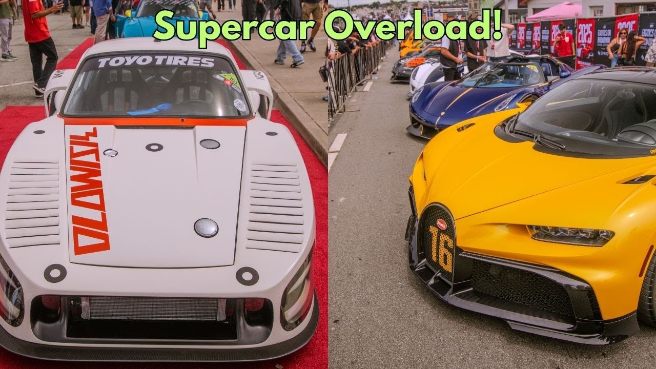 Exotics on Broadway Was PACKED – Monterey Car Week 2025 + Car Spotting
