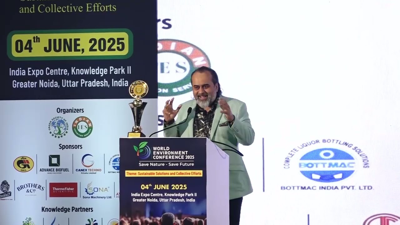 World Environment Conference 2025 | Acharya Prashant | Most Impactful Environmentalist | Wee2025