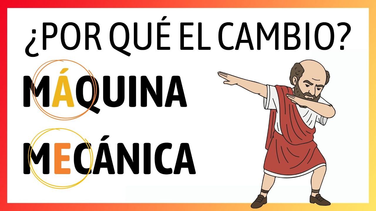 ¿Por qué mÁquina 🤖 pero mEcánica 🔧?