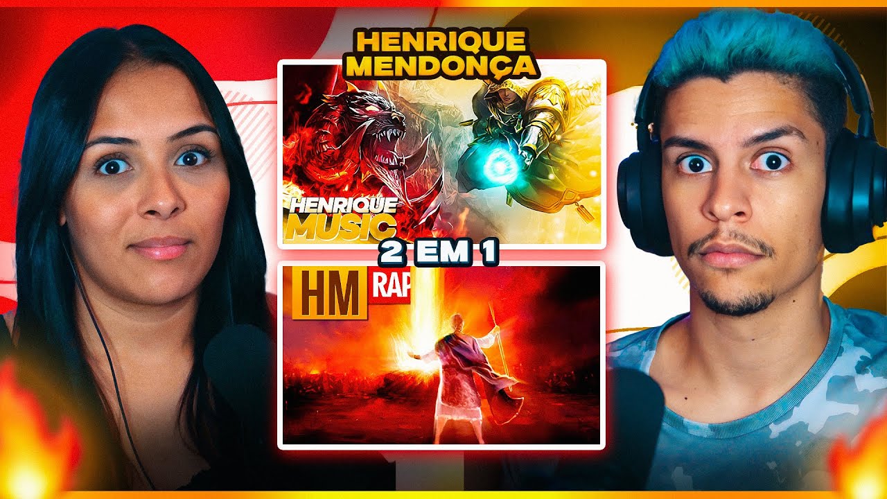 2 EM 1 HENRIQUE MENDONÇA: Rap da Guerra no céu + Rap de Elias | [Casal Jounin React] 🔥