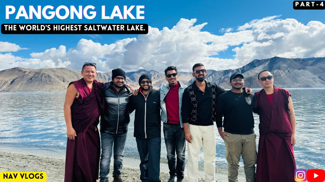 Pangong Lake | Epic Drone View | Nubra to Pangong | Leh Ladakh  @NAVVLOGS1  #latepost