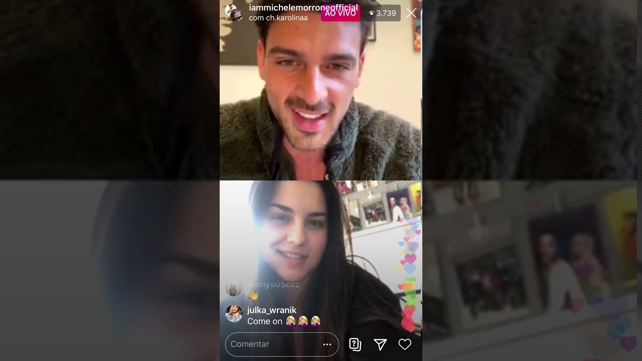 Live de Michele Morrone com fãs [03]