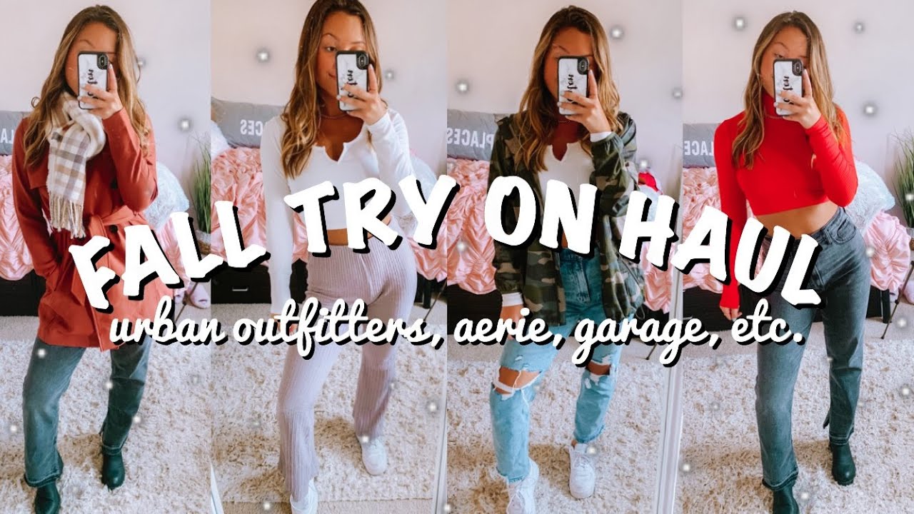 MASSIVE FALL TRY-ON HAUL | urban outfitters, abercrombie, garage, and MORE!!!