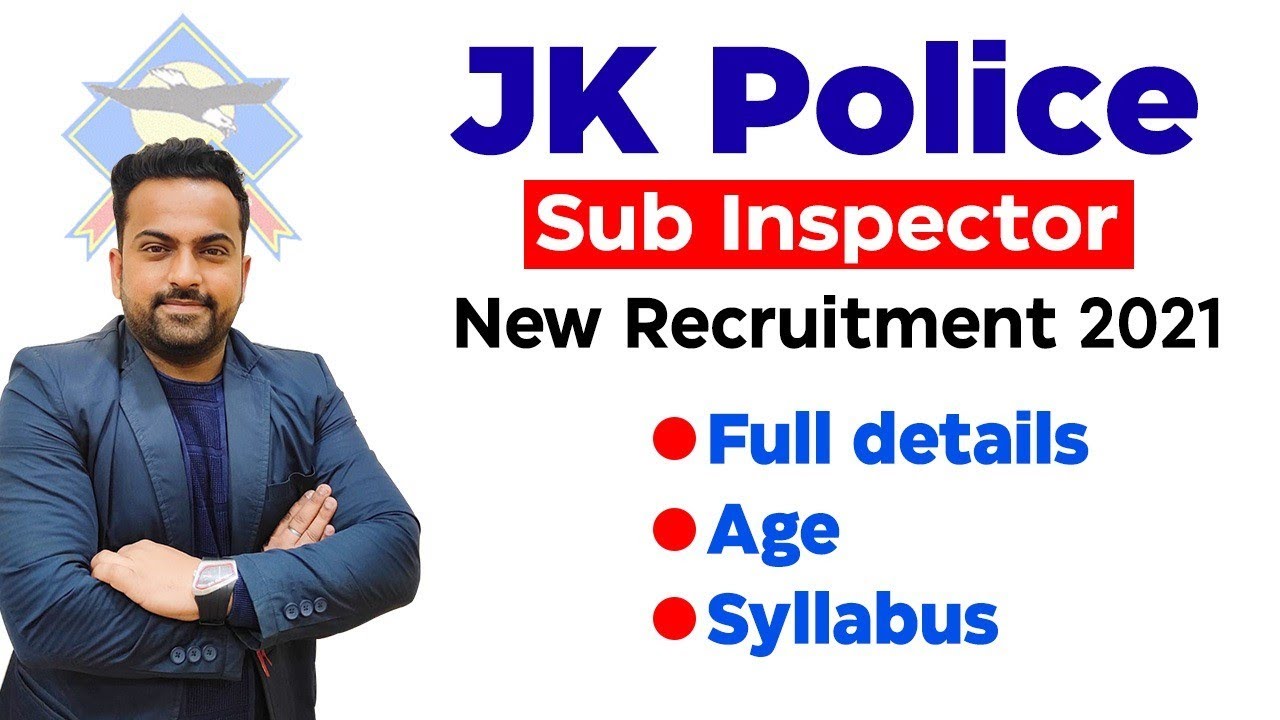 JKP Sub Inspector Notification 2021| Jkp Si Recruitment 2021 | Age, Eligibility @CareerSuccessJammu