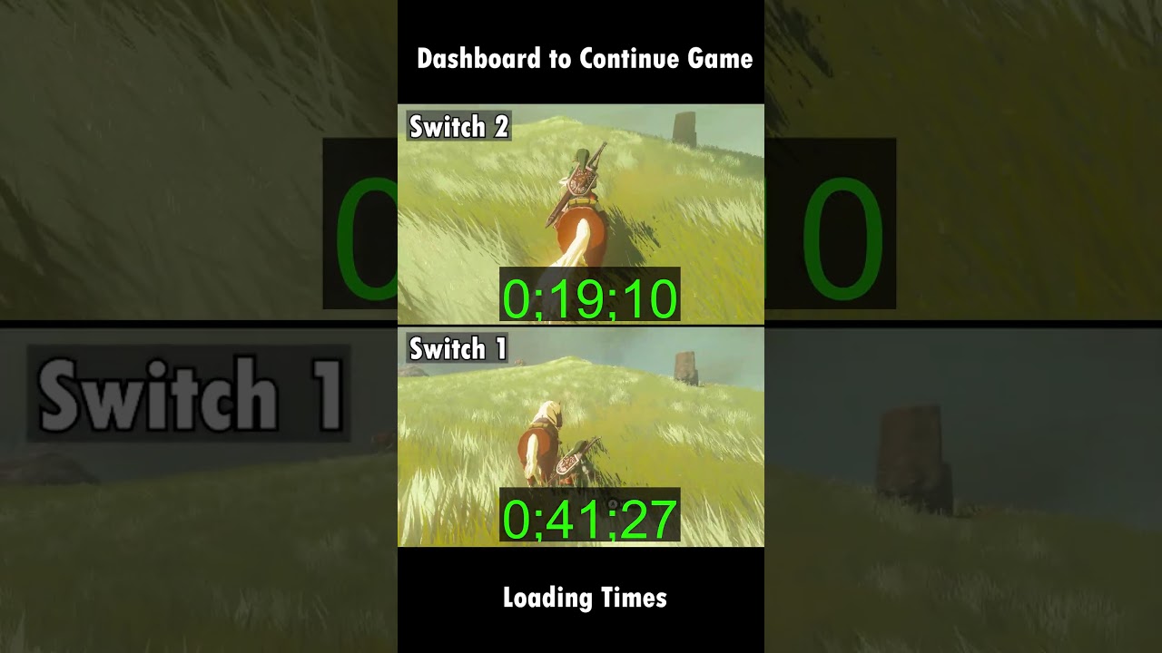 Nintendo Switch 1 vs. Switch 2 Loading Times with Zelda TOTK #nintendoswitch2  #switch2  #zeldatotk