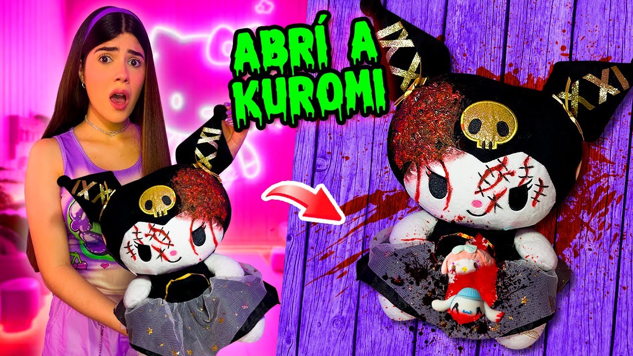 ABRÍ un PELUCHE de KUROMI y ME AMENAZÓ💜💀 (Por qué me habló??⚠️) | Ani Cat😻
