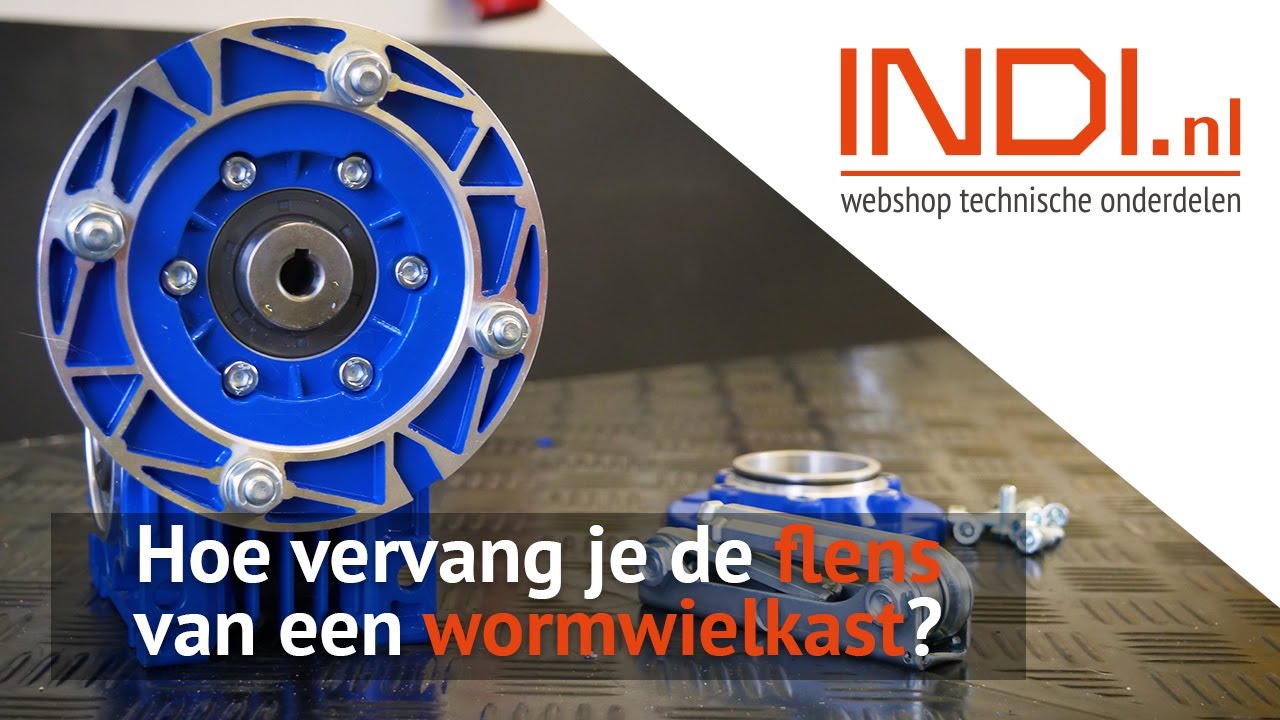 Hoe vervang je de flens van een wormwielreductor?