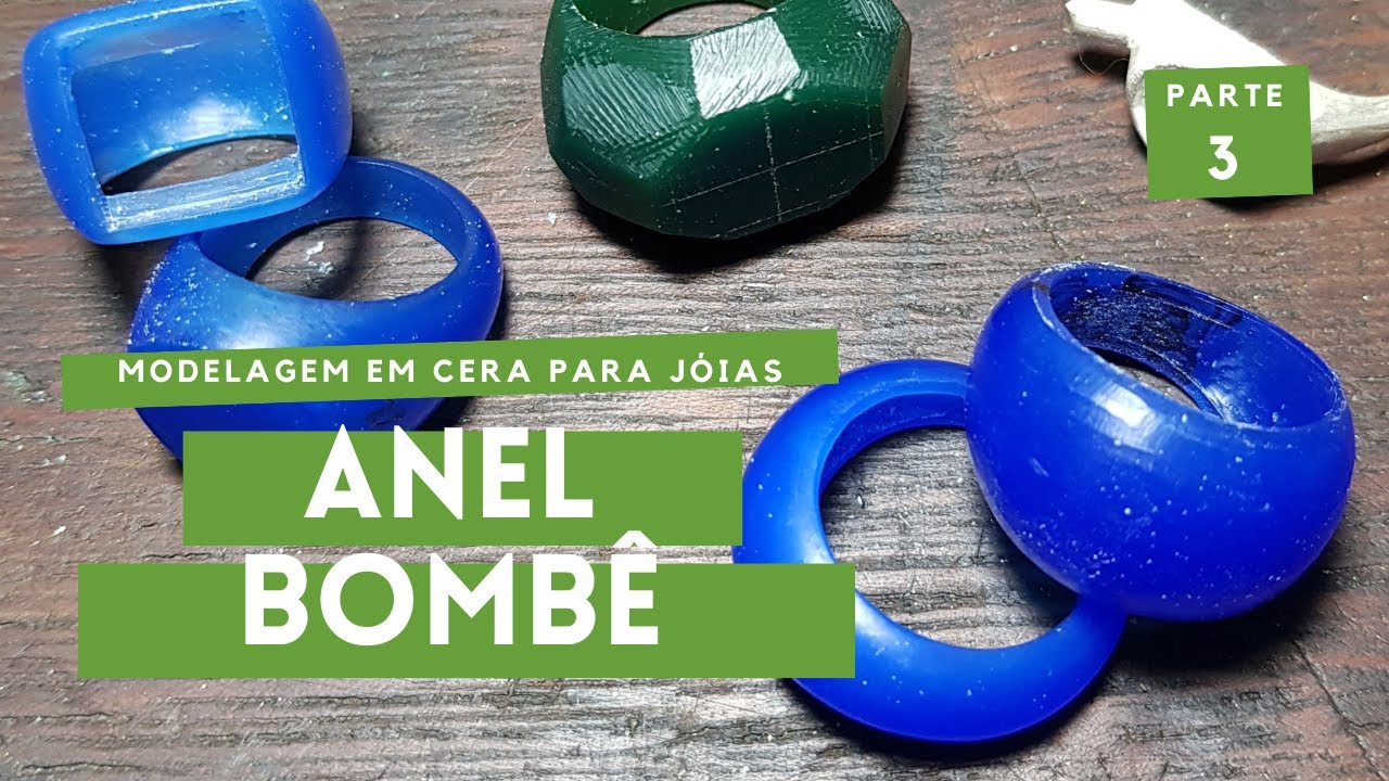 Modelagem em Cera para Jóias - Anel Bombê - Parte 3