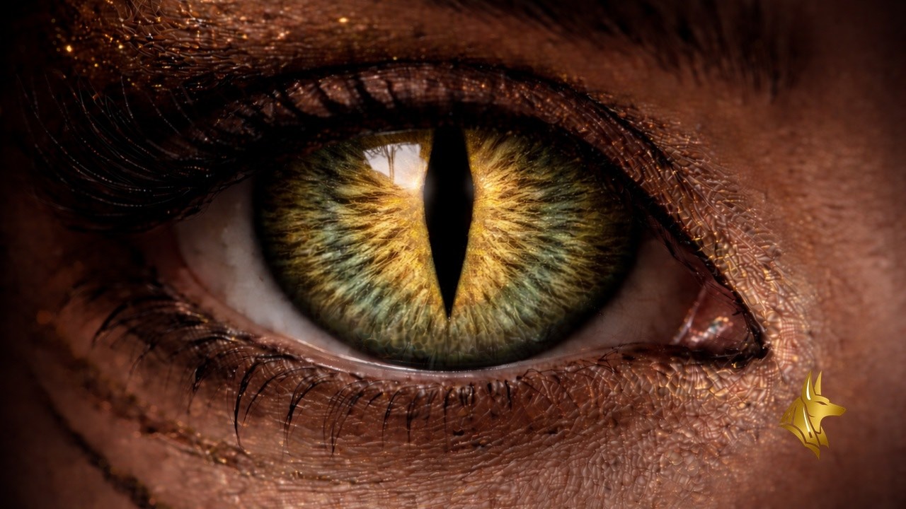 1,5 Hour Egyptian Eye Meditation 👁️ Anubis Sanctuary | Deep Relaxation, Sleep Music &  Ambient