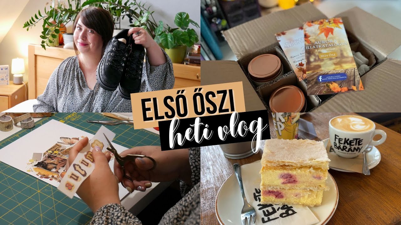 Őszies Vlog 🧡🍂 fahéjas császármorzsa, scrapbook, mini nyereményjáték!