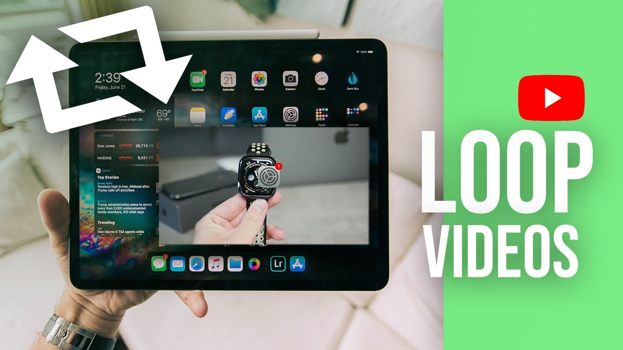 Как зациклить видео на YouTube на iPad (легко)
