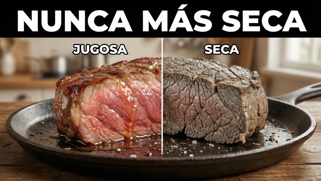 Nunca más CARNE seca: 5 errores al sellarla que la arruinan