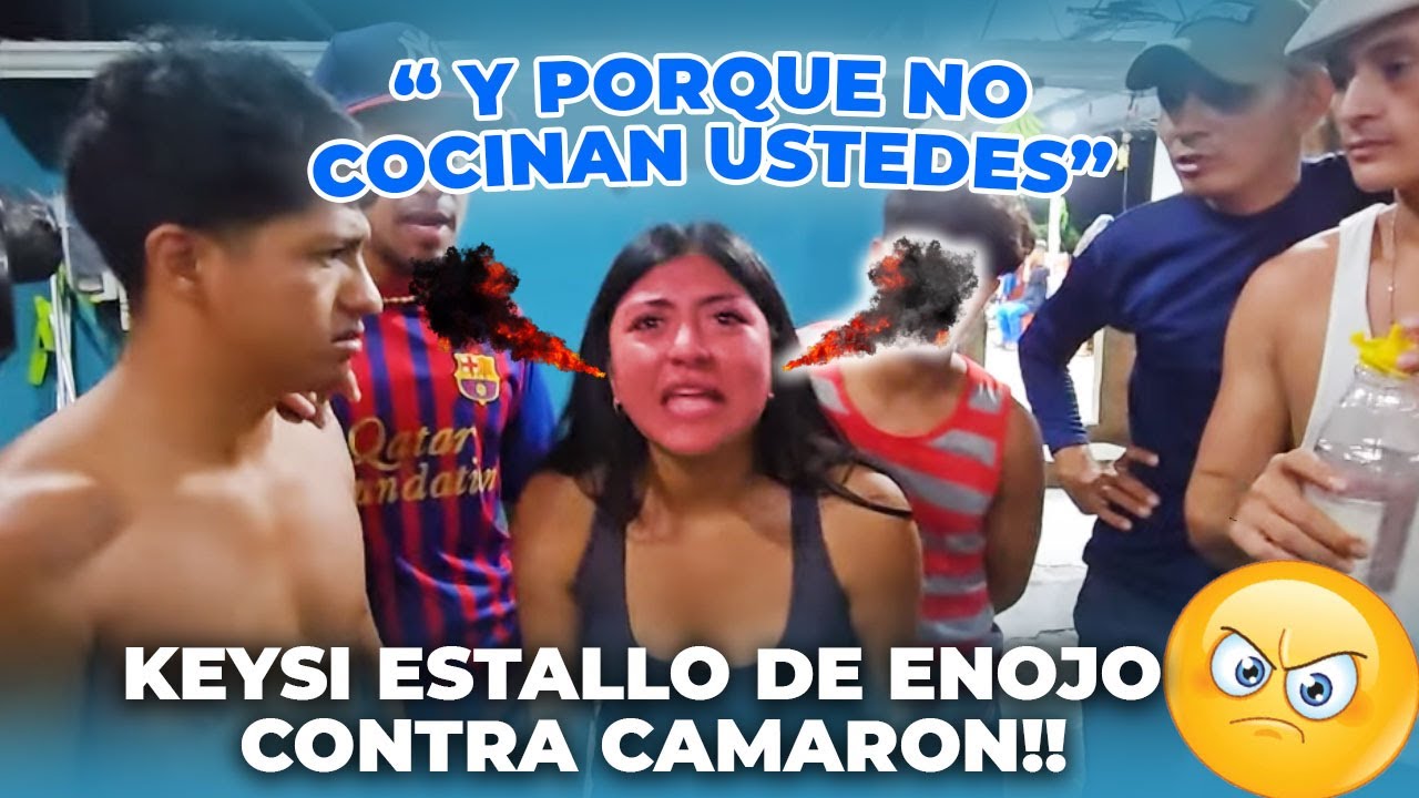 KEYSI se enojo porque la pusieron a cocinar. Nunca habíamos visto tan enojada y mas con camarón 😲