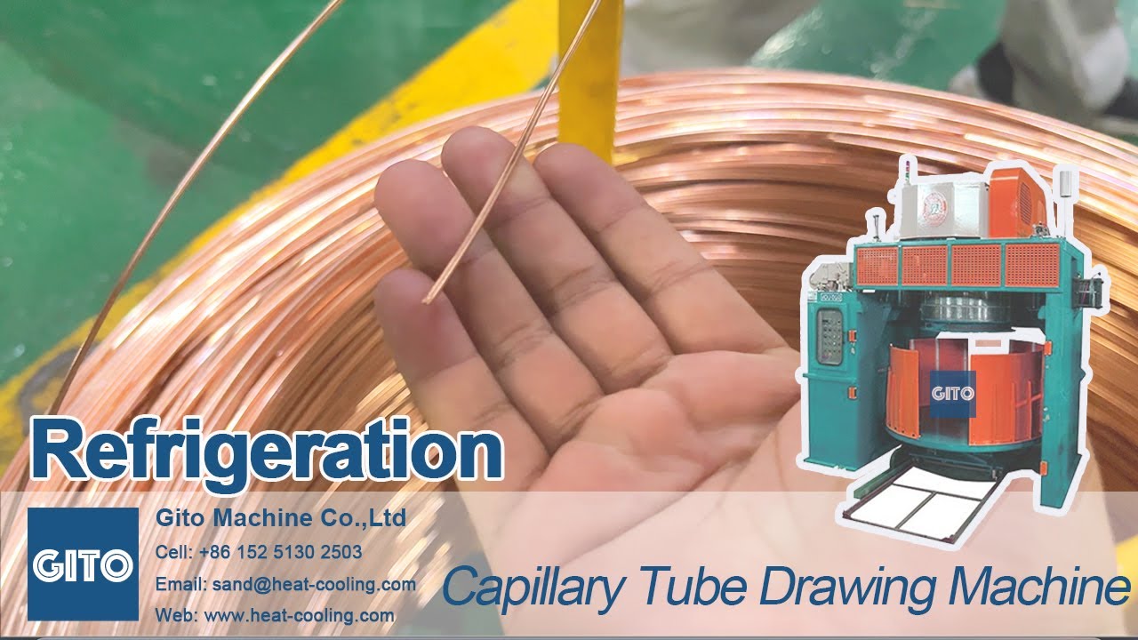 Refrigeration Copper Capillary Tube Drawing Machine