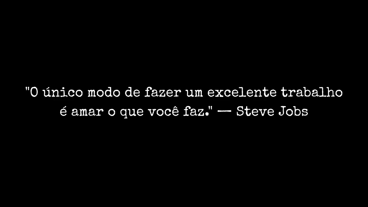 O &uacute;nico modo de fazer um excelente trabalho!