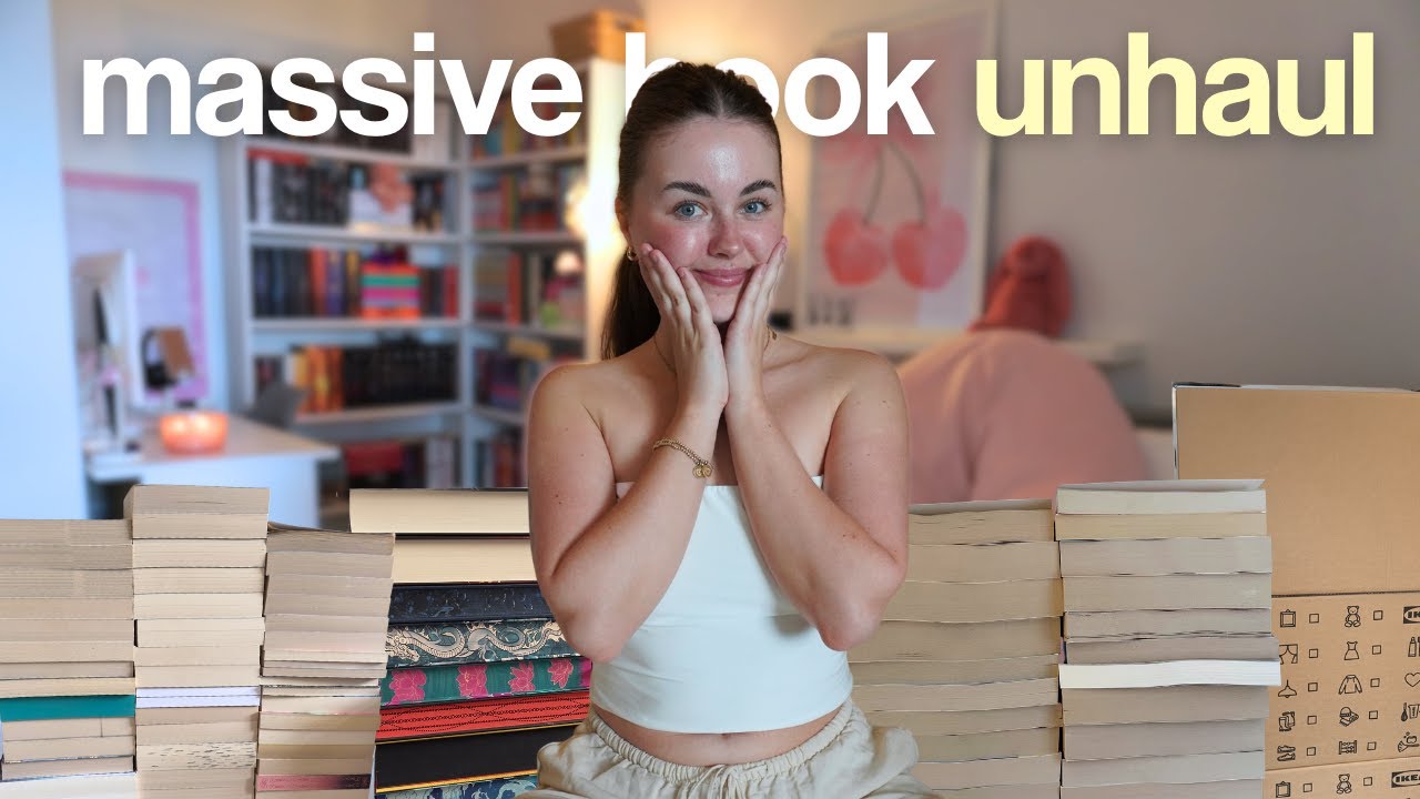 massive book UNHAUL 📖⭐️🍒 | ruthlessly unhauling 100+ books