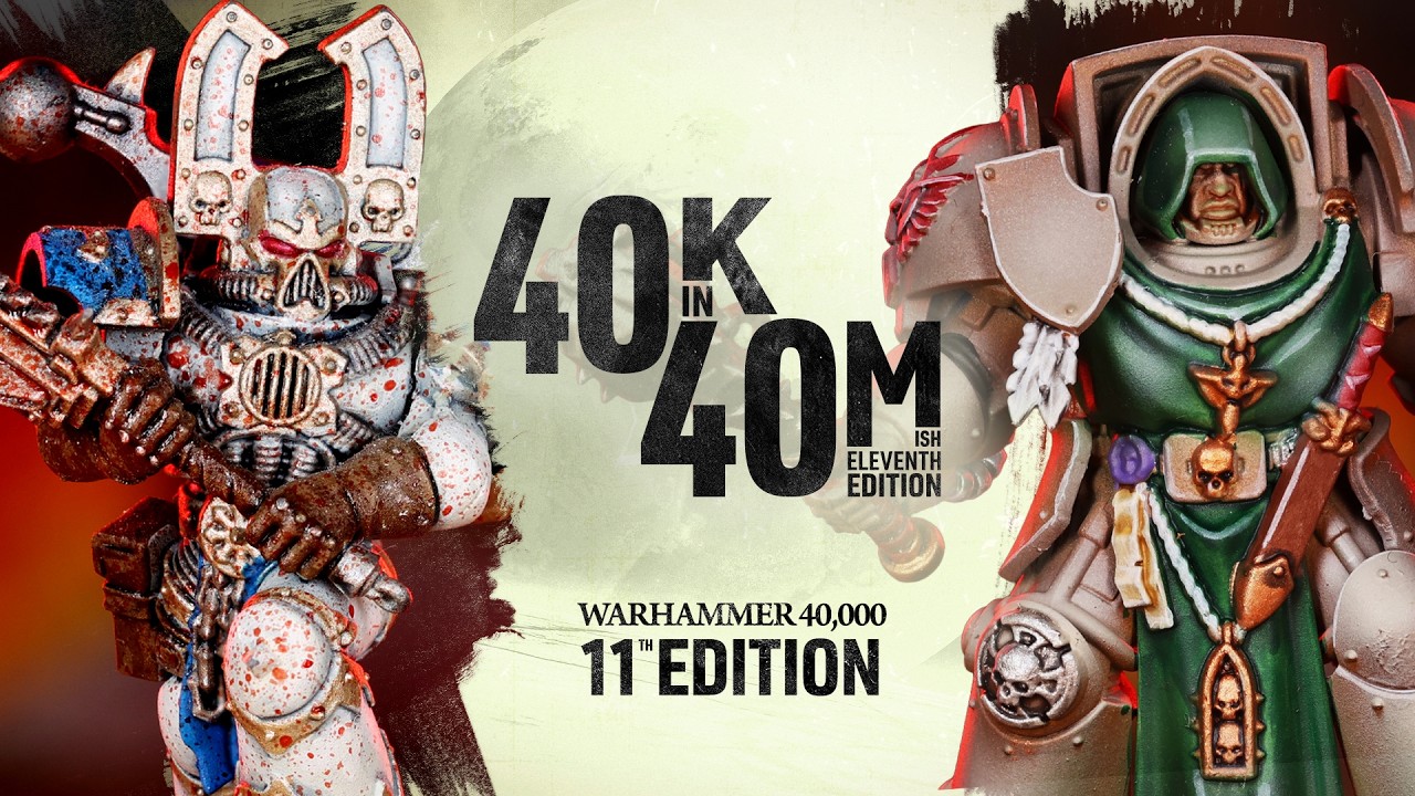 World Eaters battle Dark Angels! Warhammer 11th Edition in 40 minutes