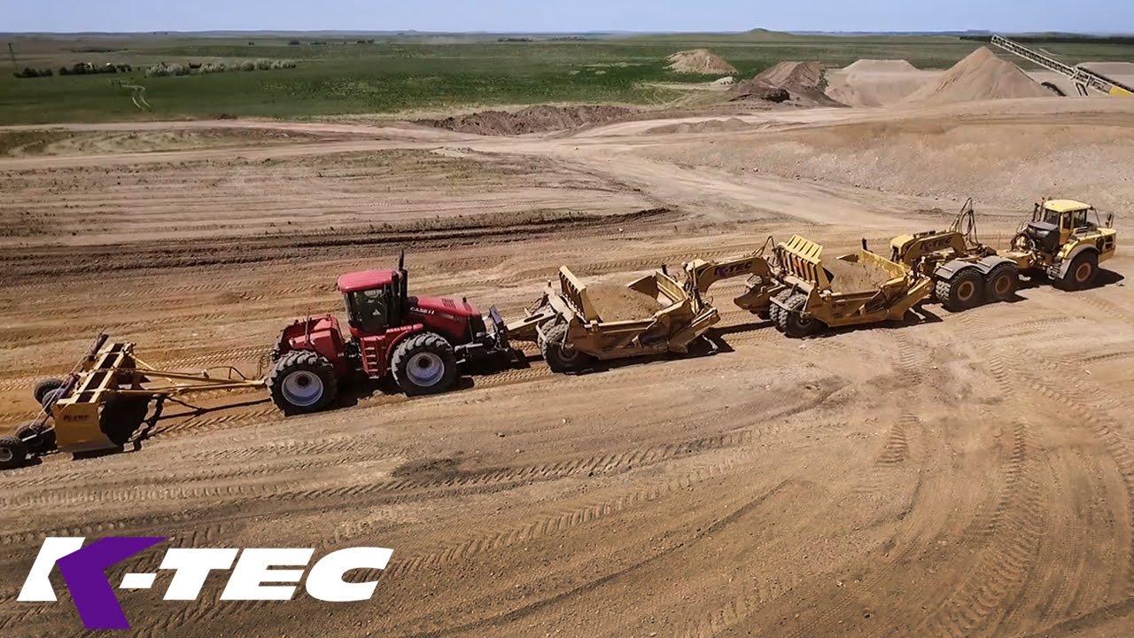 Various K-Tec Earthmoving Machinery on Gravel Pit Project