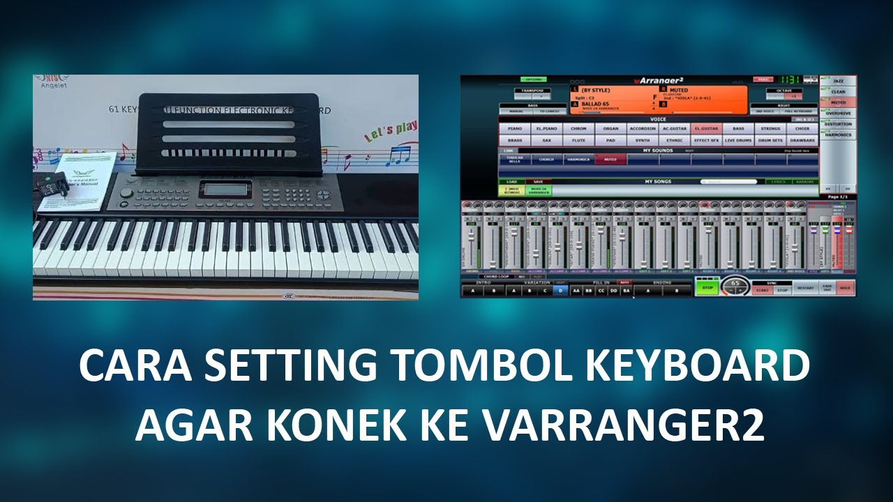 CARA SETTING TOMBOL MIDI ANGGELET KE VARRANGER2